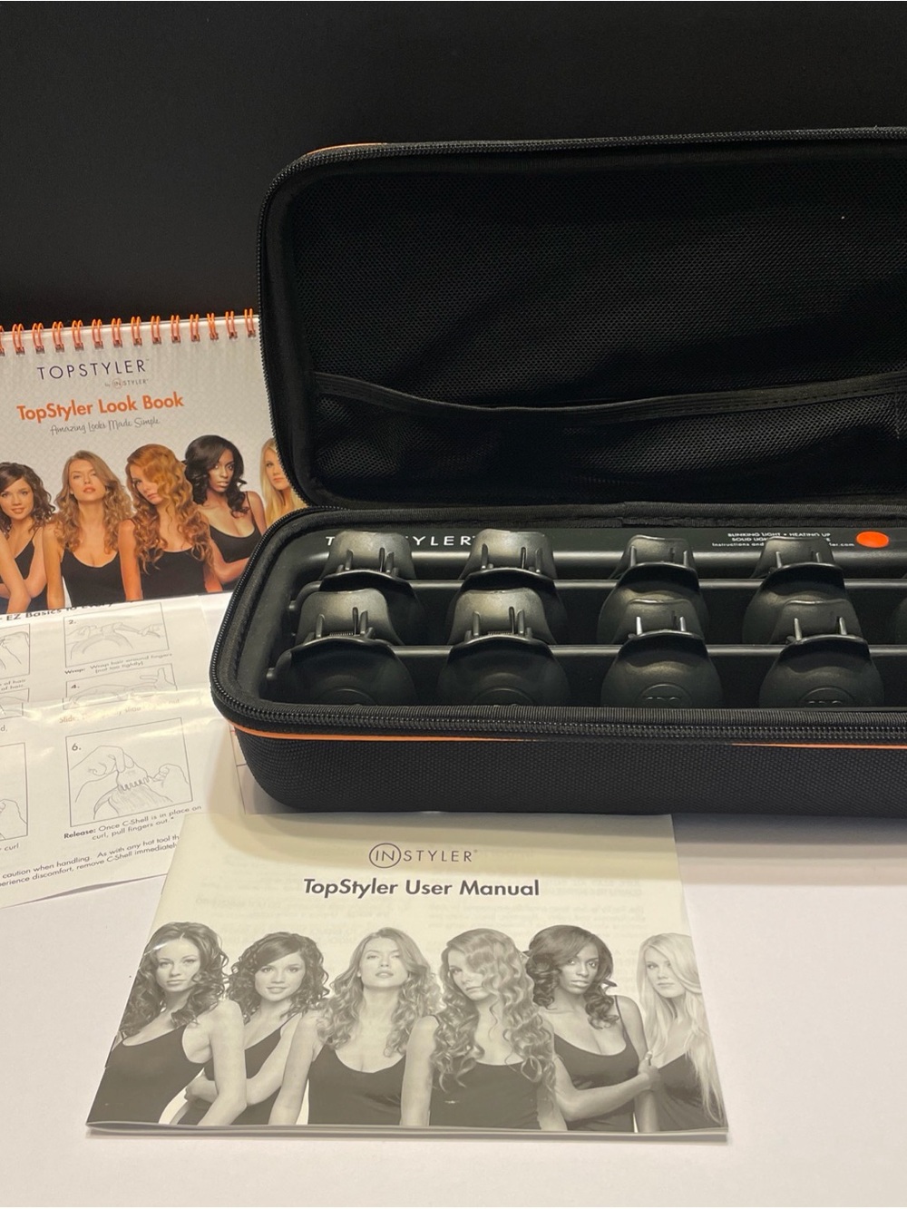 TopStyler By InStyler Heated Ceramic Styling Shells Hair Curlers Tested Working